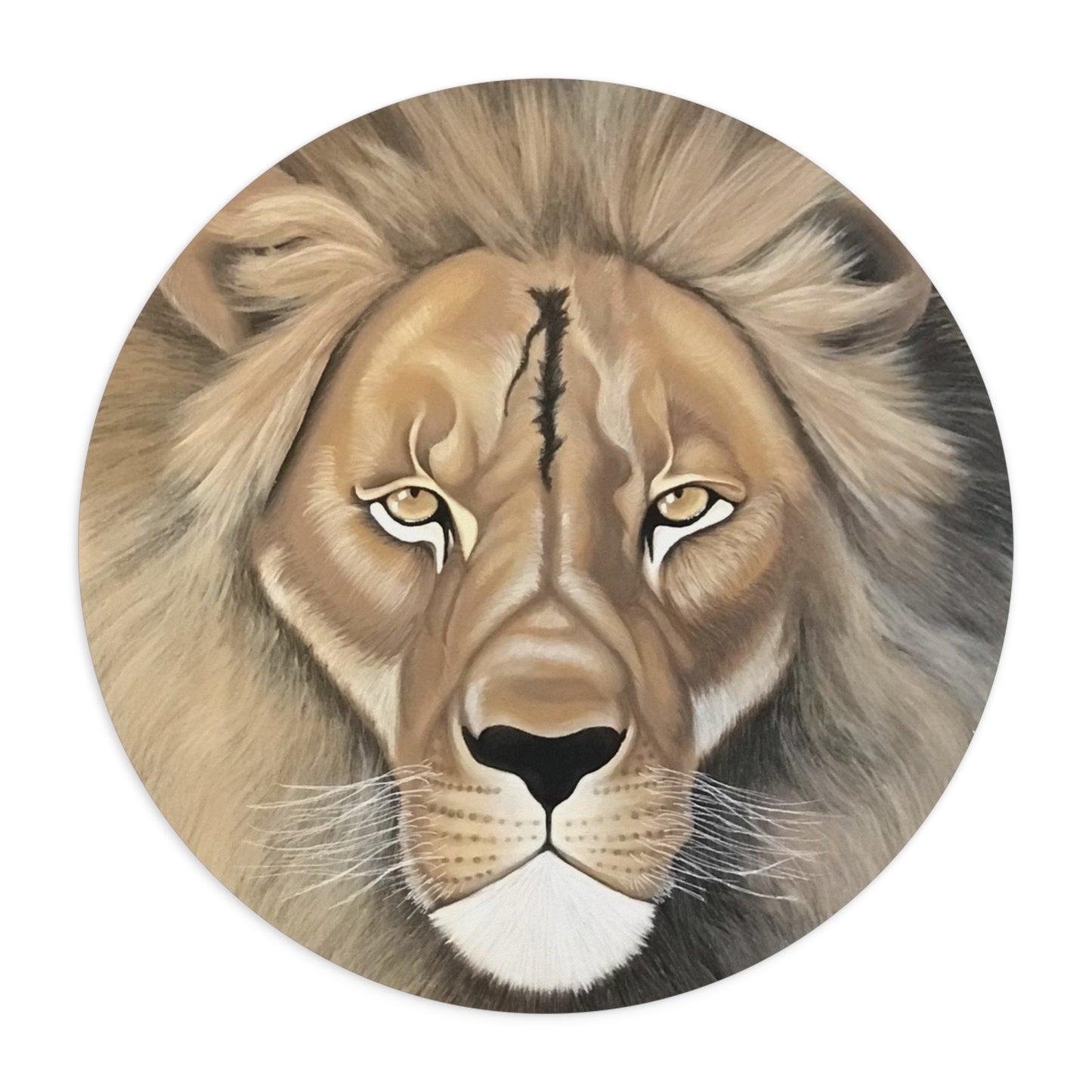 King of the Jungle Lion Face-Mouse Pad