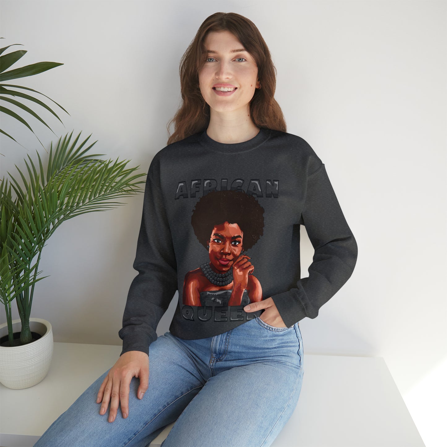 African Queen Crewneck Sweatshirt