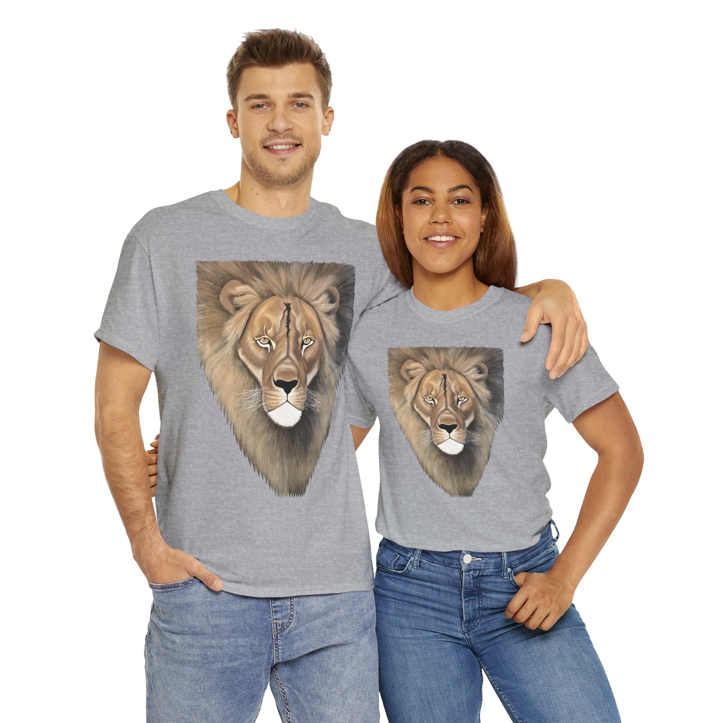 King of the Jungle Short Sleeve Heavy Cotton Lion T-shirt