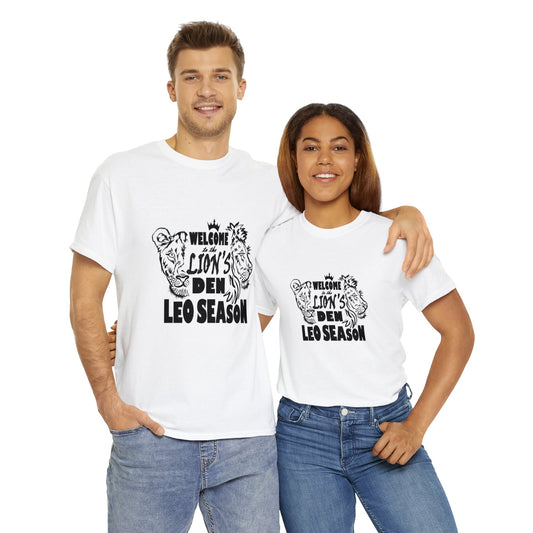 Lion's Den Heavy Cotton Lion and Lioness, King of the Jungle T-shirt