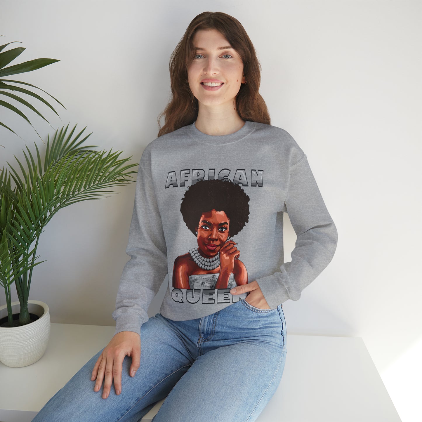 African Queen Crewneck Sweatshirt