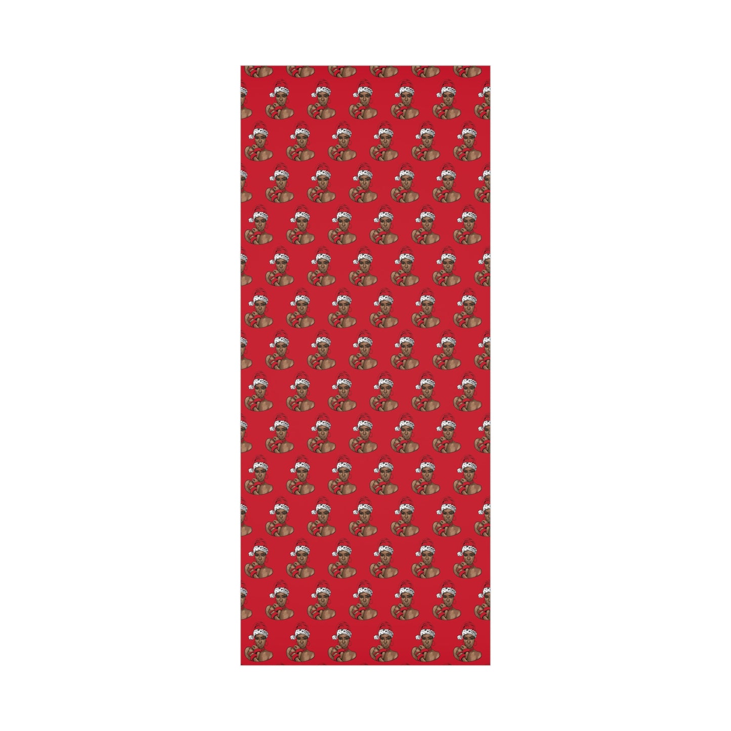 Red African Woman Gift Wrap Papers