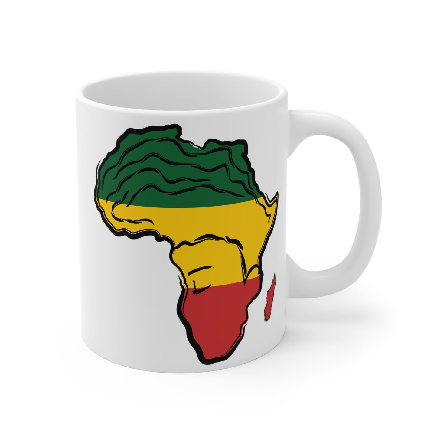 African Woman White Coffee/Tea Mug11oz