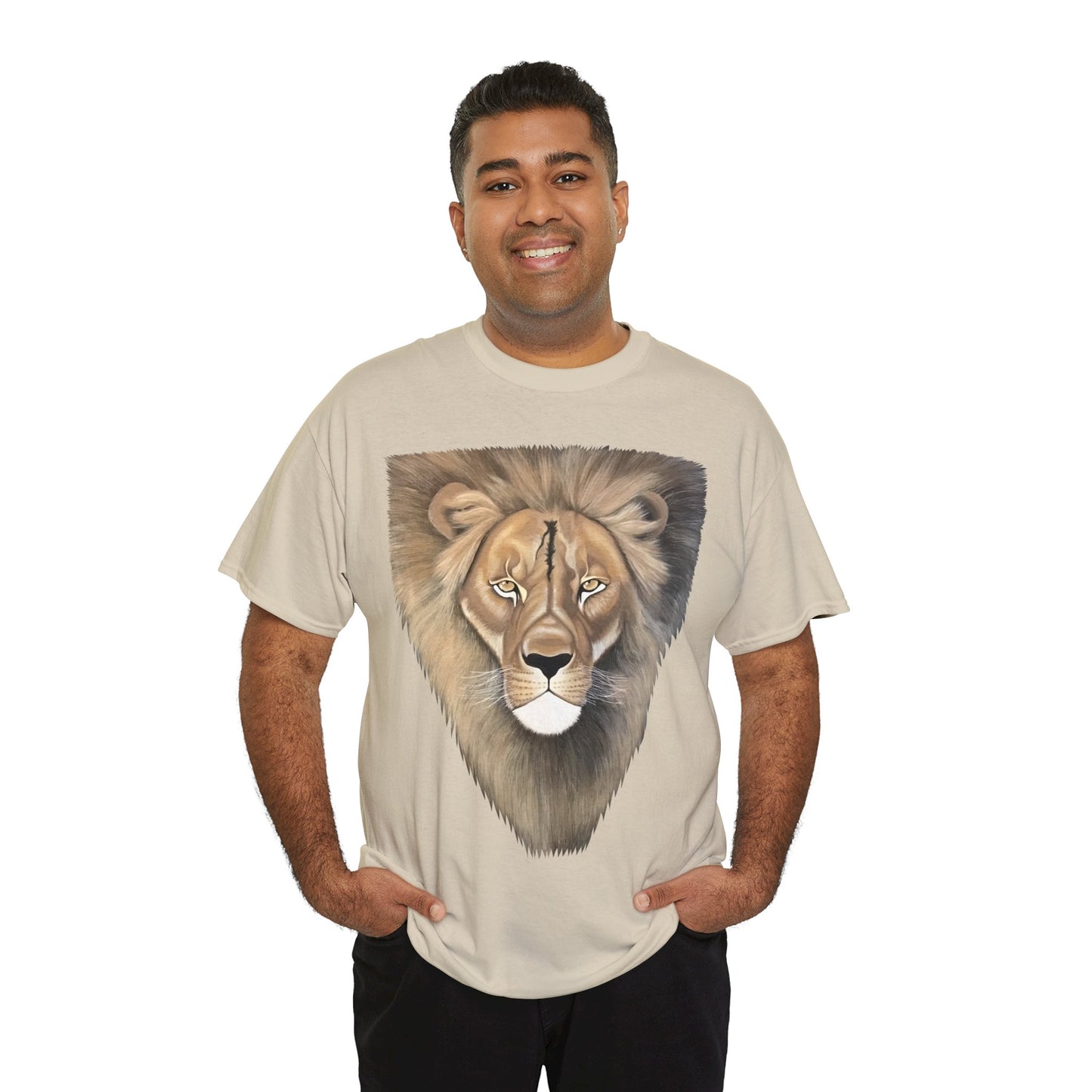 King of the Jungle Short Sleeve Heavy Cotton Lion T-shirt