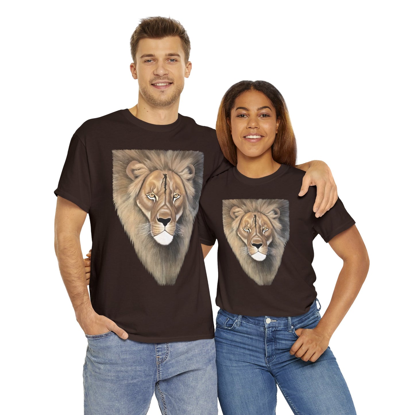 King of the Jungle Short Sleeve Heavy Cotton Lion T-shirt