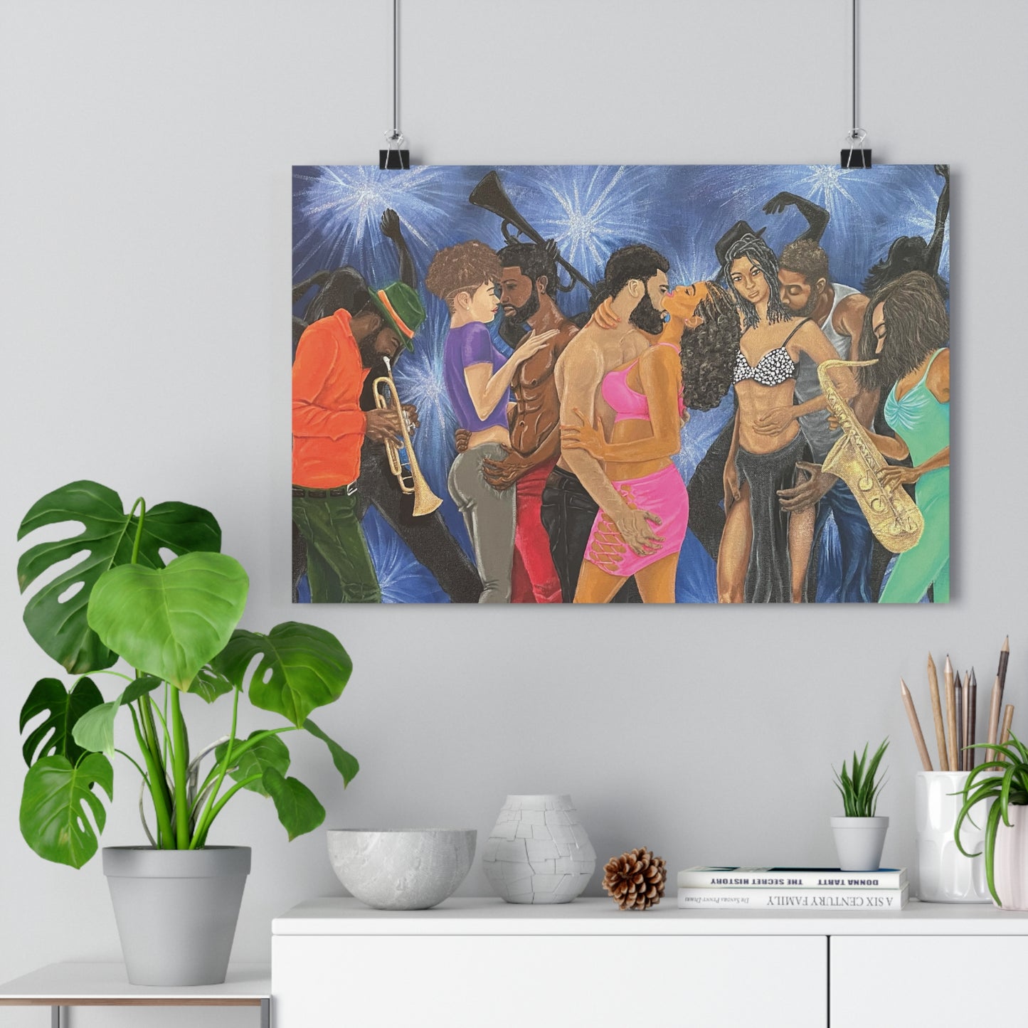 Jazzy Seduction of Dancers Poster Club Print