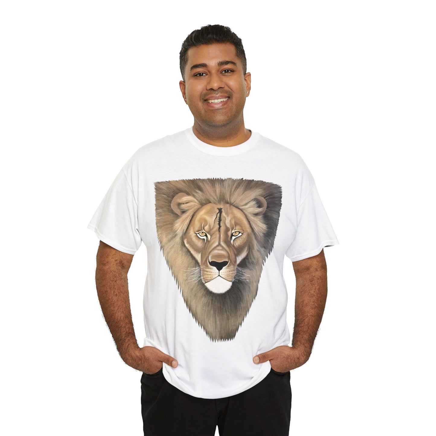 King of the Jungle Short Sleeve Heavy Cotton Lion T-shirt