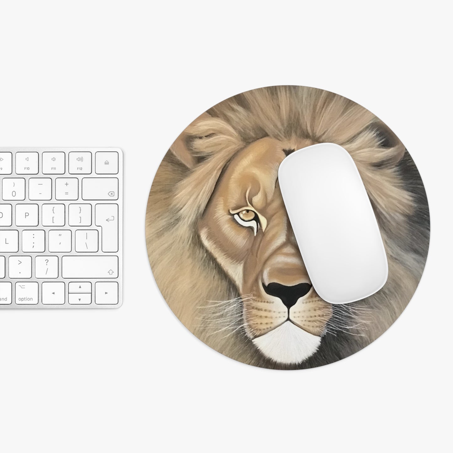 King of the Jungle Lion Face-Mouse Pad