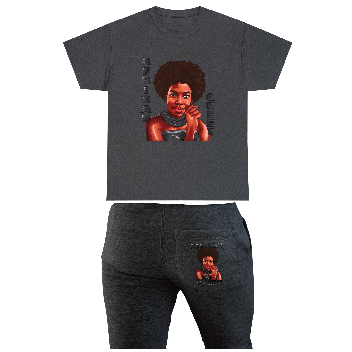 African Queen Joggers and T-Shirt Bundle