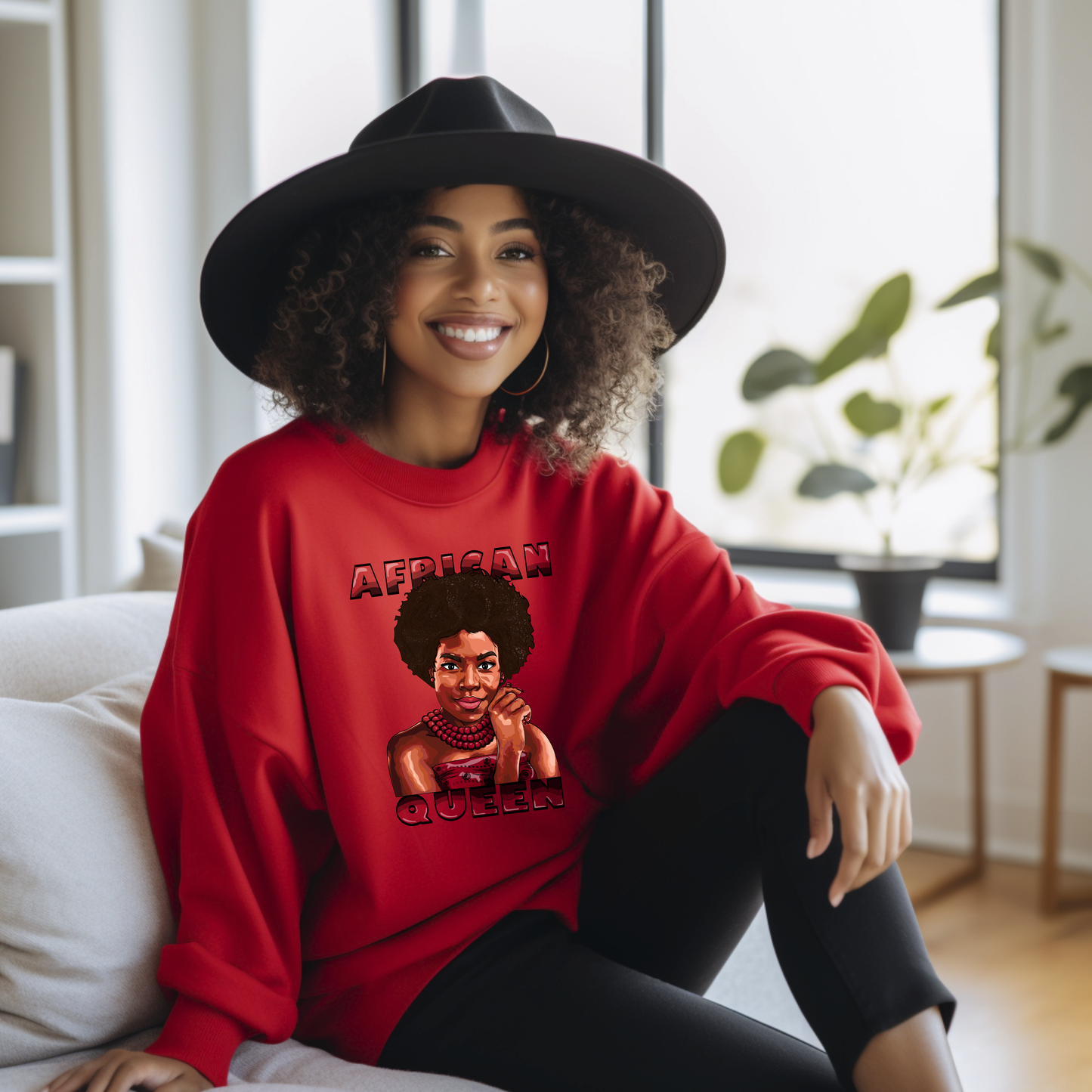 African Queen Crewneck Sweatshirt